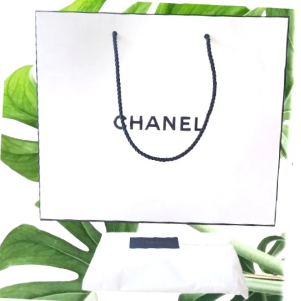 3 Chanel Paper Shopping Bags Bundle Gift Christmas